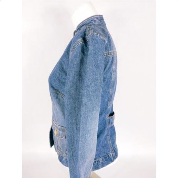 Ann Taylor LOFT Jean Jacket Women's Size 0 Blue - Picture 2 of 5